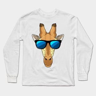 Giraffe with Sunglasses Long Sleeve T-Shirt